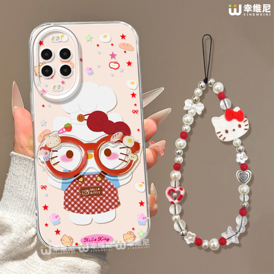 适用华为nova15手机壳女款nova13pro保护套全包novo12硅胶11防摔7se活力版ultra眼镜KT猫hi9软8透明nova14pro