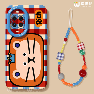 适用华为nova15手机壳女款nova13pro保护套novo12全包11硅胶9/8/7防摔10se活力版ultra卡通狮子hi软nova14pro