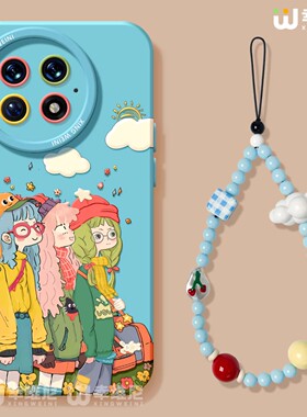 元气女孩适用一加Ace5手机壳女款1+12保护套硅胶一加15全包13T防摔9pro外壳9rt挂绳ace6新款1+10pro软壳ace