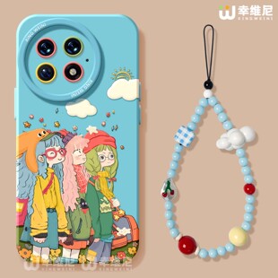 元气女孩适用一加Ace5手机壳女款1+12保护套硅胶一加15全包13T防摔9pro外壳9rt挂绳ace6新款1+10pro软壳ace