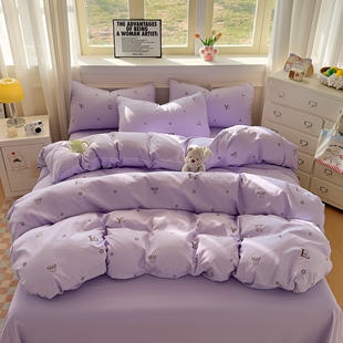 ins糯米棉小马礼物床单三件套