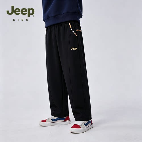 【元气珠珠】Jeepkids 休闲梭织长裤D363NK1126