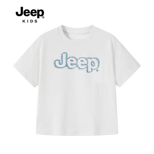 【大潘专享】Jeepkids儿童透气T恤女孩衣服男撞色短袖D362NT7671