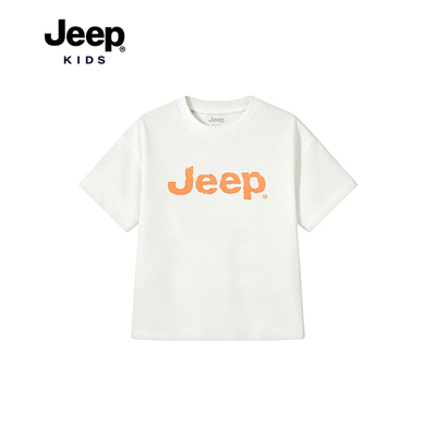【大潘专享】Jeepkids儿童大logo撞色T恤D362NT7670