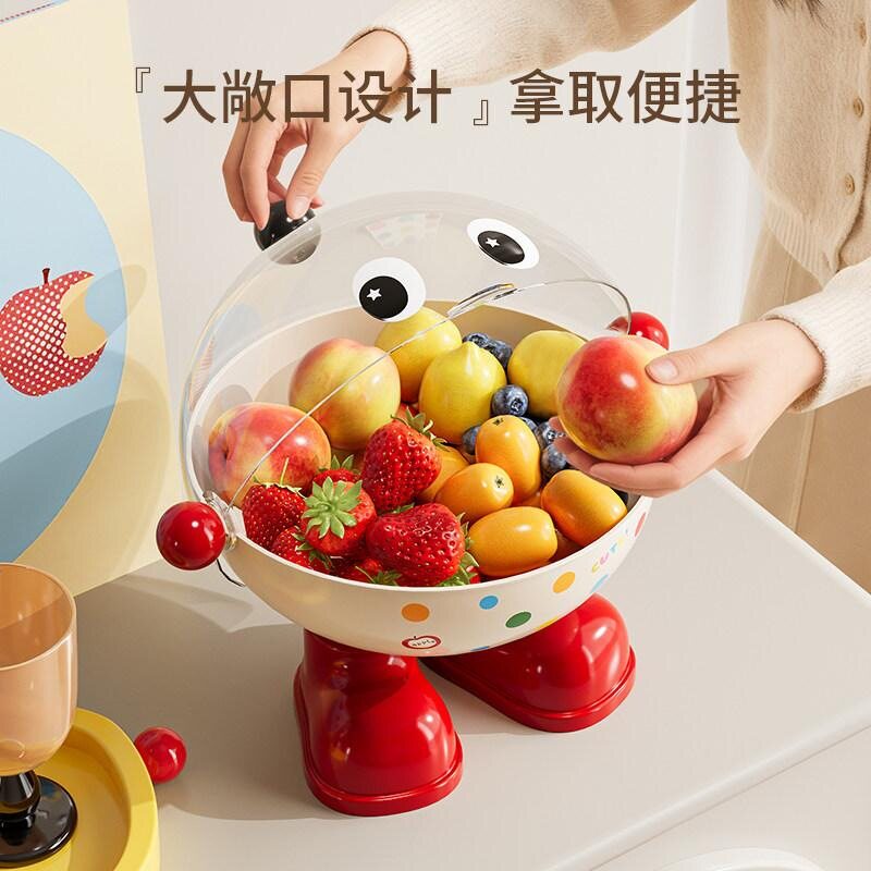 个性精致家用加厚干果摆放水果盒高端瓜子新款手提零食盘收纳盘