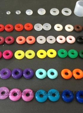 弹力硅胶防滑圈固定转运珠周家皮绳钢丝绳手链隔片垫片橡胶圈