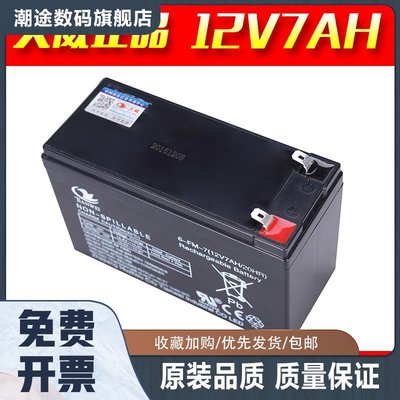 12V7ah蓄电池12伏电瓶UPS消防报警主机安防门禁后备电源童车电池