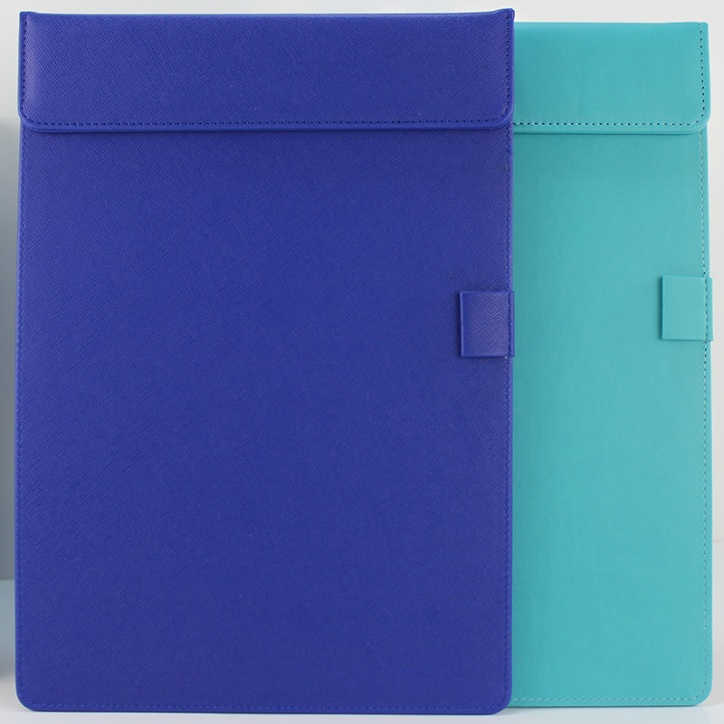 皮革a4文件夹商务办公会议记录a6