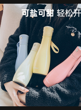 Revomax锐虎FU FU杯无螺纹小口径保温杯316L 保冷女 可爱颜值便携