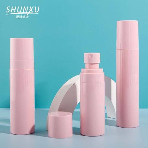 现货100ml粉红定妆喷雾瓶60ml旅行分装小喷壶 夏季防晒定妆喷雾瓶