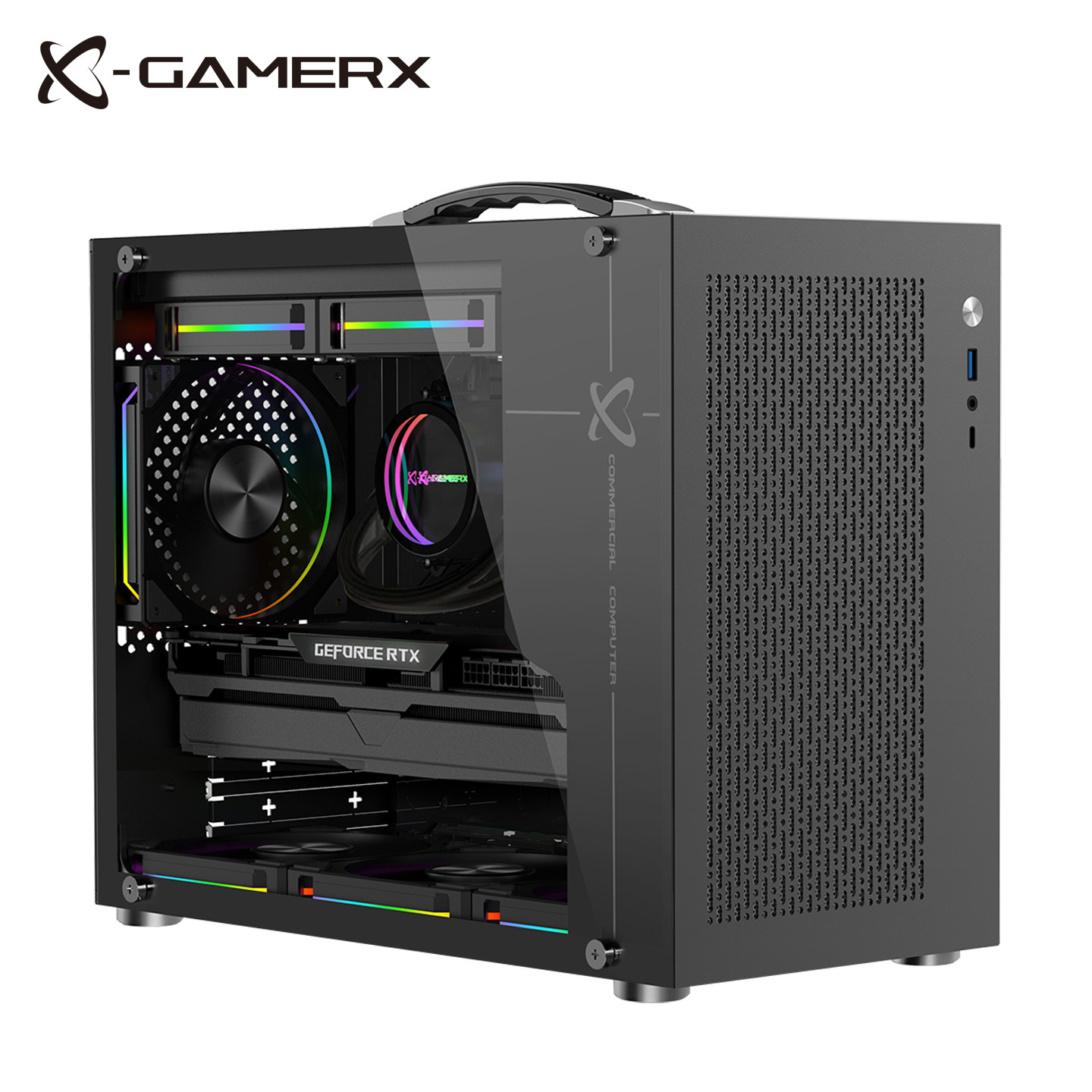 未知玩家X100Pro手提便携式TypeC台式MATX侧透240