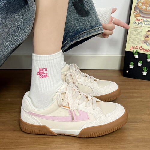 回力女款撞色舒适高颜值板鞋女