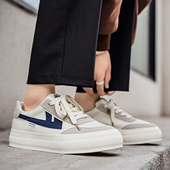 小白鞋 Warrior 男 2026厚底面包鞋 百搭低帮休闲板鞋 回力帆布鞋 男鞋