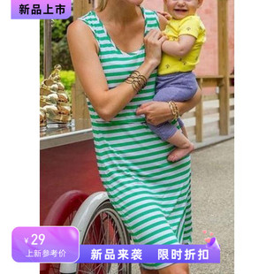 Pregnant Dress Striped Breastfeeding Nursing Women's Tops