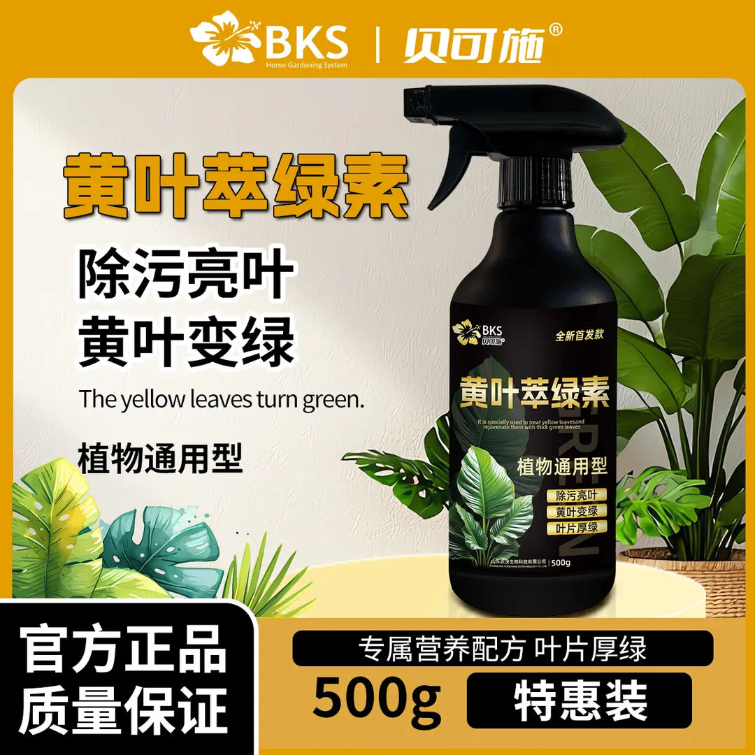 黄叶萃绿素除污亮叶黄叶变绿家庭专用营养液复合肥