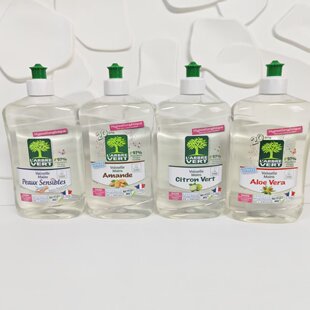 安全不伤手！法国品牌洗洁精500ml敏感皮肤/芦荟 /杏仁/青柠味