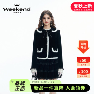 孟子義同款 卓雅周末24冬復(fù)古千金絲絨名媛風(fēng)棉服短外套Q261029A