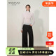 ANMANI恩曼琳25冬季 ERA7K03B 中腰微弹原色阔腿牛仔裤 新款 摩登时尚