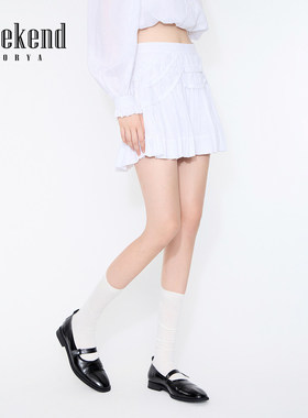 卓雅周末26春季新款莱赛尔复古百搭高腰A字短款蛋糕裙女XSW0Q10A