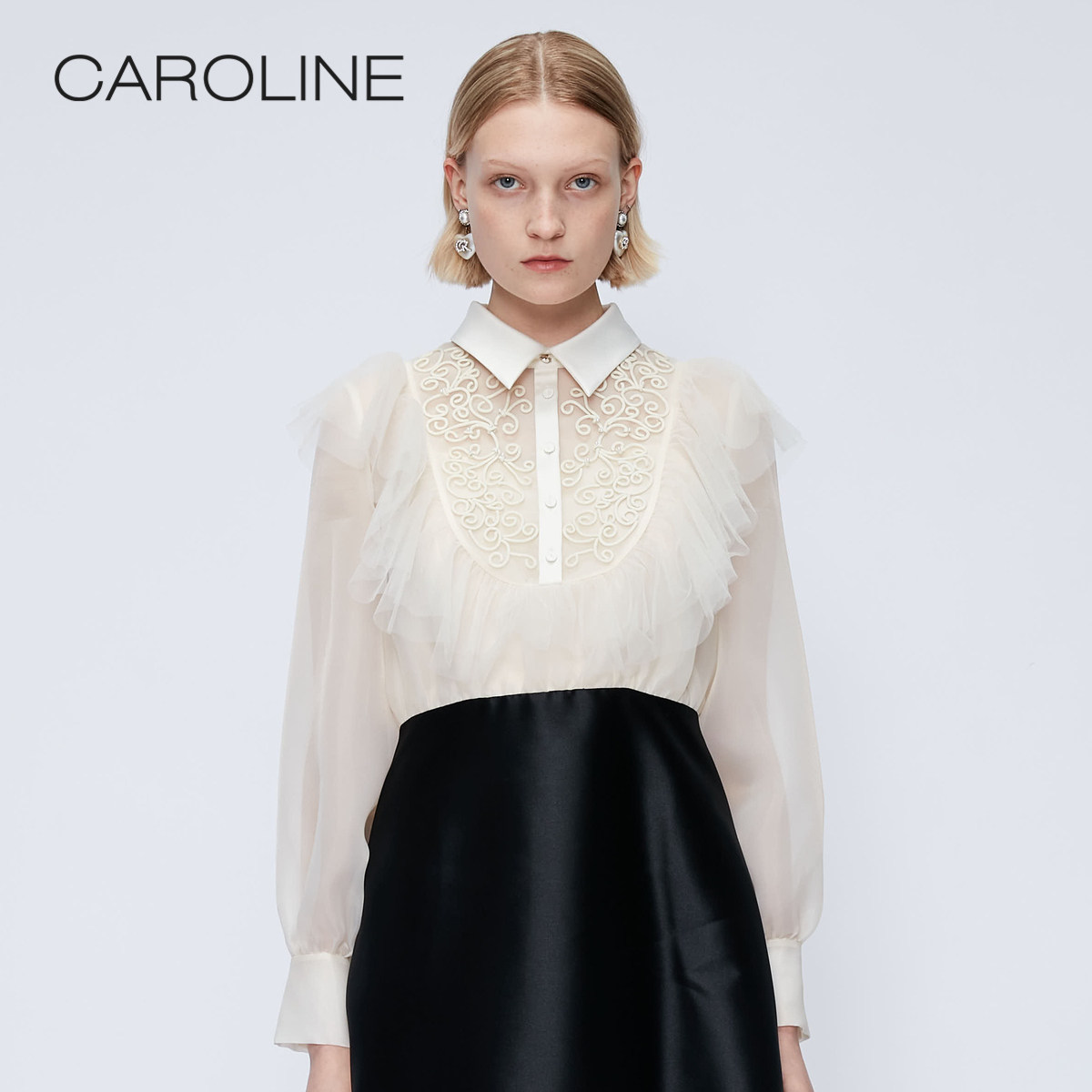 CAROLINE商场同款宫廷风连衣裙