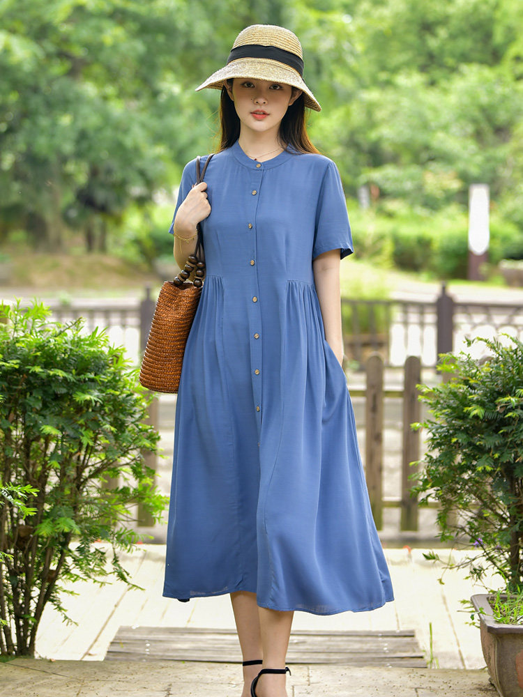 棉绸y2yy收腰显瘦裙宽松夏季女