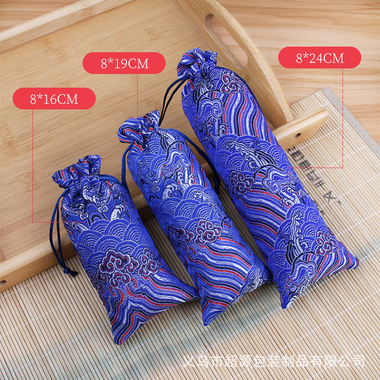 梳子收纳袋木梳包装袋牛角梳绒布袋中国风束口抽绳梳子袋子杂物袋