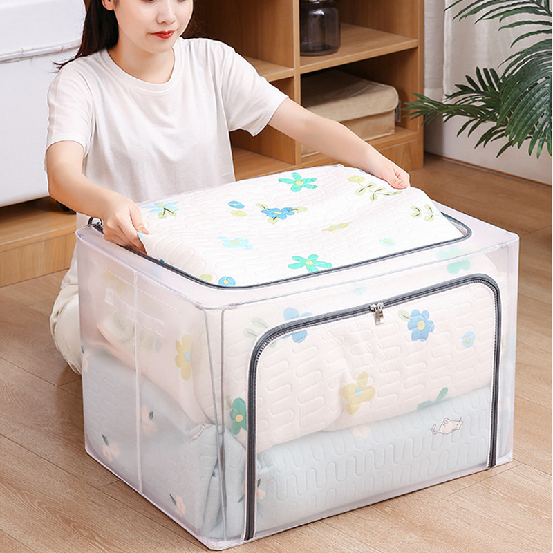 衣服收纳箱家用布艺衣物收纳盒整理箱被子百纳箱衣柜可折叠储物箱