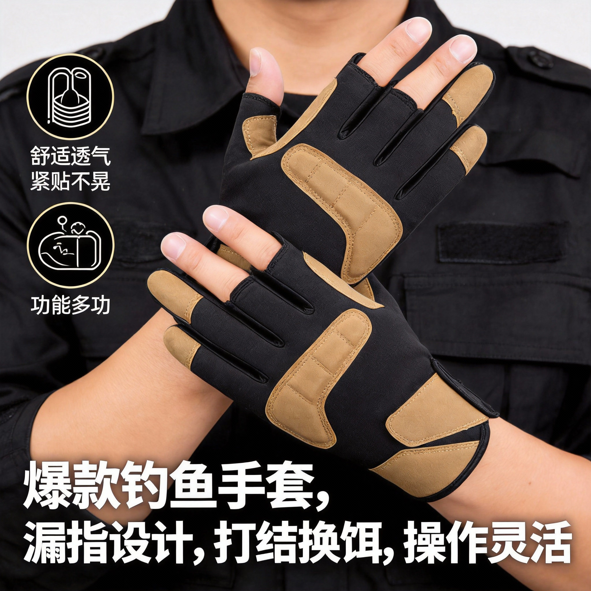 冬季钓鱼手套路亚专用防水男女专用露三指不粘饵手取鱼加厚钓鱼,服饰配件/皮带/帽子/围巾,手套,淘宝优惠券,粉丝福利购,淘宝优惠卷