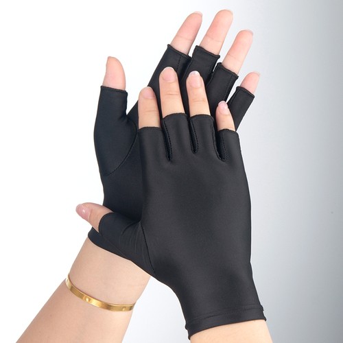 半指手套冰丝薄款露二夏季