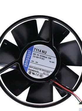 议价原装正品德国ebmpapst 7114NU 24V 12W 150*38耐高温ABB散热