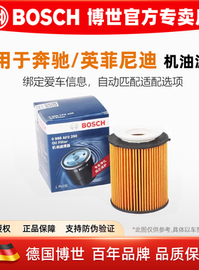 适配奔驰C200L E300L SLC260 CLA220A180 GLA级QX50L博世机油滤芯