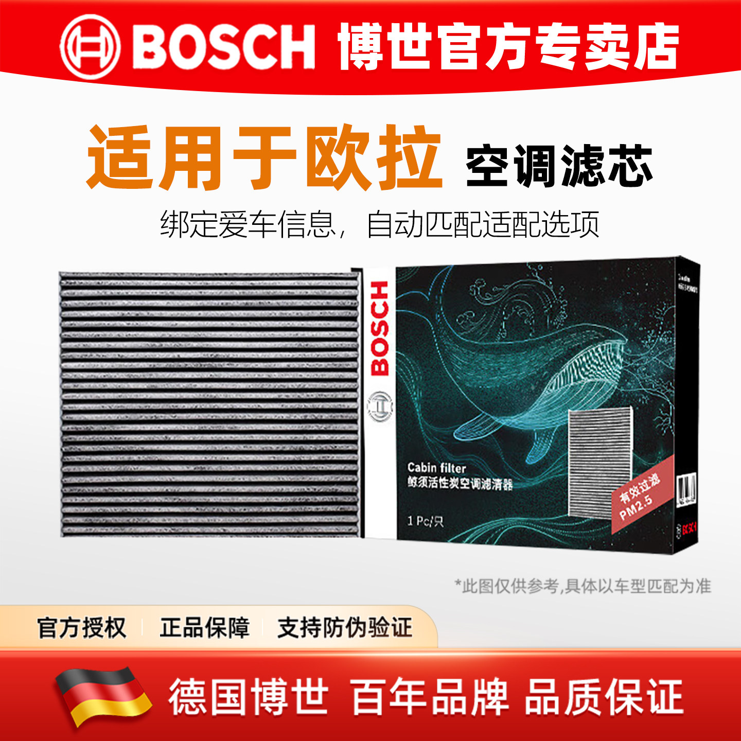 适配欧拉iQ欧拉黑猫白猫好猫GT巴雷猫闪电猫博世空调滤芯格滤清器