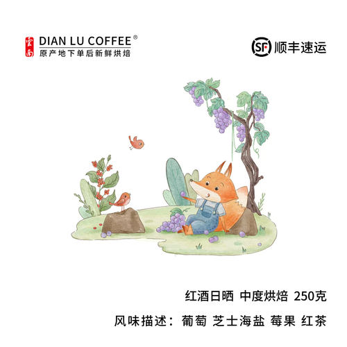 滇潞小粒咖啡云南保山日晒红酒