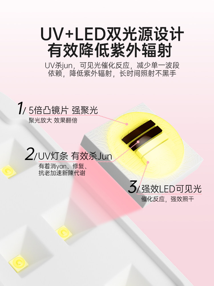 Handheld Mini UV Nail Lamp: Non-Blackening Phototherapy - Product image 3