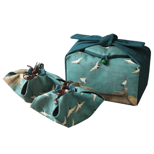 陶怡 古画旅行包 茶道茶具收纳布袋 茶壶茶杯收纳布包 便携户外包