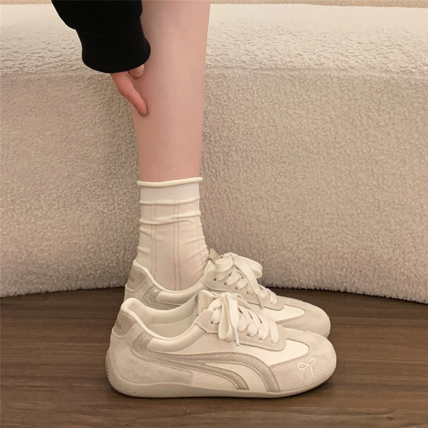 厚底德训鞋女鞋子百搭小