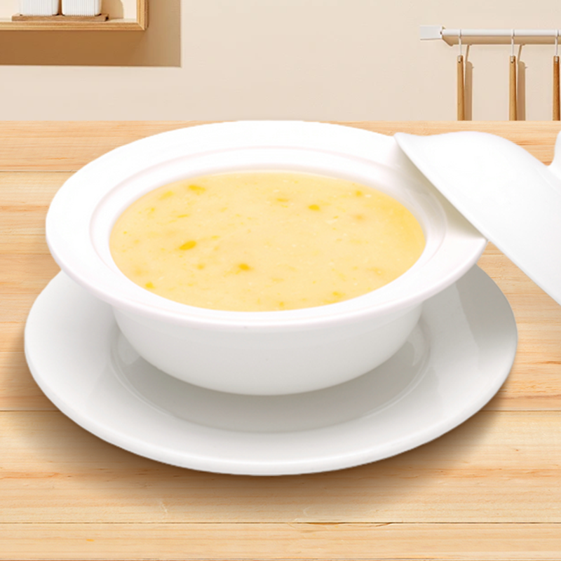 星鲜季美式加州鸡肉玉米浓汤玉米汤西餐厅咖啡厅西式浓汤速食汤