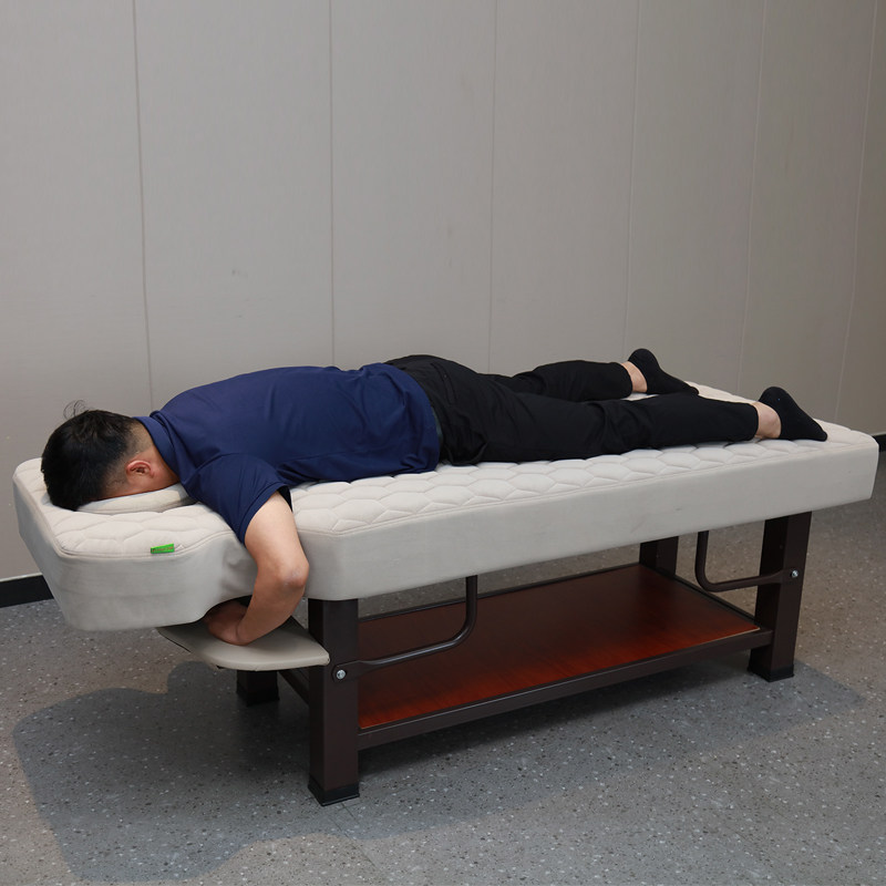 沐足汇美容床美容院专用按摩SPA推拿一体床带手机趴孔泰式SPA床