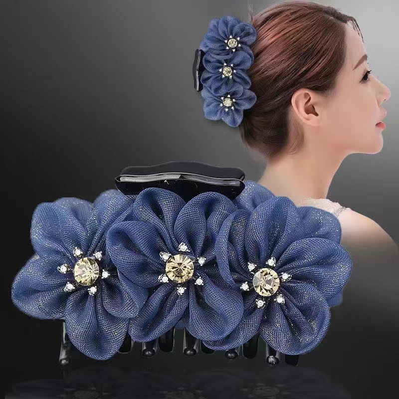 大号抓夹发卡后脑勺盘发夹子发量多发抓韩国优雅气质头发卡子头饰