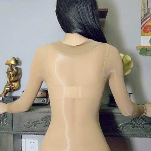 912针超油亮神裤材质高叉丝袜泳装上衣连身袜连体丝袜舞蹈打底衣