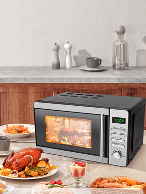 Englishbuttonmicrowaveoven