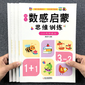 20以内加减法计算幼小衔接奥数启蒙 幼儿数感启蒙思维训练教具游戏书学前培优练习册幼儿园儿童5 蒙氏数学