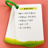 小学数学公式 6年级通用记忆卡片速记手册便携一至六年级数学定理规律总结 大全1