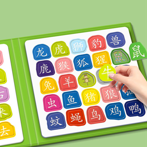 百文轩儿童磁力识字拼图