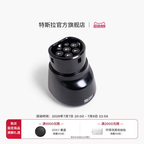 特斯拉（Tesla）官方 国标直流(DC)适配器 / 交流(AC)适配器