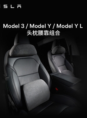 特斯拉（Tesla）官方 Model 3/Y/YL 头枕&腰靠组合 头枕*1+腰靠*1