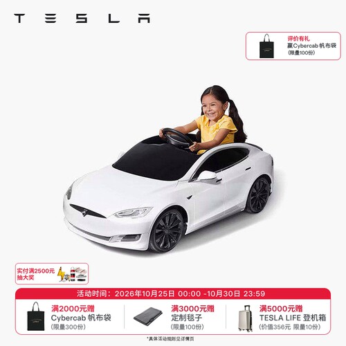 tesla/特斯拉电动车小孩四轮玩具