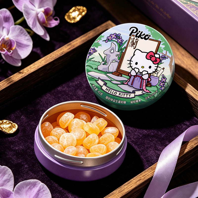 PIKO&HelloKitty联名益生菌软糖果味可爱糖果学生休闲零食高颜值