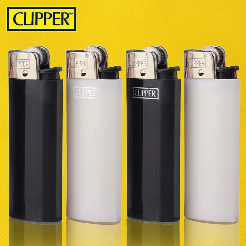 西班牙clipper可利福BP22超薄可充气俊雅防爆砂轮打火机纯白纯黑