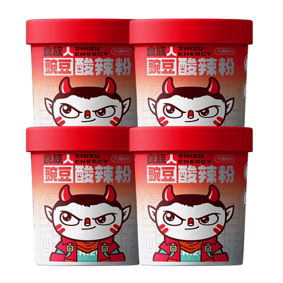 食族人酸辣粉2桶装豌豆+花生